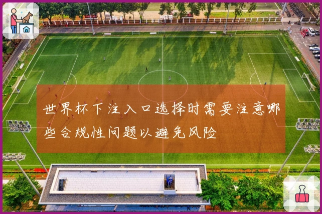 世界杯下注入口选择时需要注意哪些合规性问题以避免风险