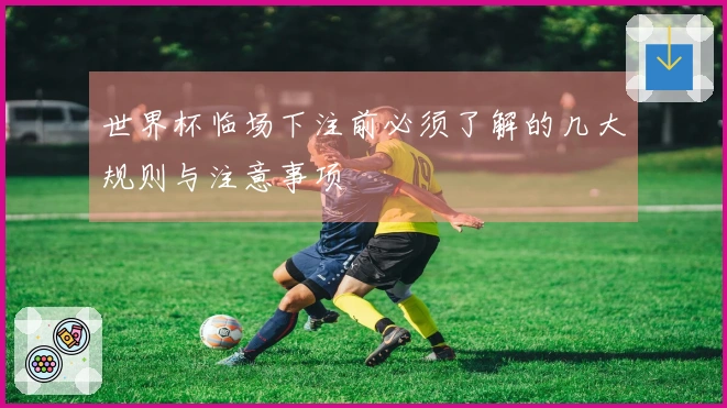 世界杯临场下注前必须了解的几大规则与注意事项